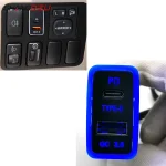 Car Dual Charger Type C PD QC3.0 USB Fast Charger Socket Phone Charger Adapter Outlet For Toyota Corolla Levin Prado FJ Cruiser – AliExpress 34