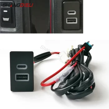 Car Fast Charger QC3.0 Type C PD Phone Charging Adapter Interface Socket for Toyota Corolla Camry LC80 LC95 Accessories – AliExpress 34