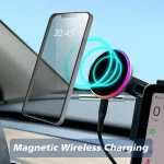 Car Phone Mount Holder 15W Compatible with MagSafe Magnetic Wireless Charger for Tesla New Model 3 Y HIGHLAND LAUNCH JUNIPER – AliExpress 34