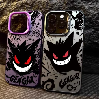 Cartoon P-Pokemon Gengar Plating Phone Case for iPhone 17 16 15 14 13 12 11 Pro Max Plus 17 Air 16E X XR XS Max Back Cover – AliExpress 202192403