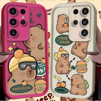 Cute Hamburger Capybara Soft Phone Case for Samsung Galaxy S24 S25 S23 Ultra S22 S21 Plus FE A36 A56 A26 A16 A06 A25 A35 A55 5G – AliExpress 202192403
