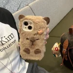 Luxury Capybara Fluffy Fur Phone Case Protection for IPhone17 Air 16 Pro Max 15 14 13 12 11 Lovely Plush Velvety Shell – AliExpress 202192403