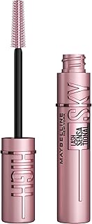 Maybelline Lash Sensational Sky High Washable Mascara Makeup, Volumizing, Lengthening, Defining, Curling, Multiplying, Buildable Formula, Blackest Black, 1 Count