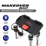 Motorcycle Handlebar Mobile Phone Navigation Bracket For F750GS F850GS F800GS F700GS R1200R R1200GS LC ADV 12MM – AliExpress 201355758