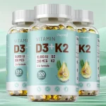 VITAMIN D3&K2 – Nerve, Muscle, Heart, Bone and Dental Health, Immune System Health