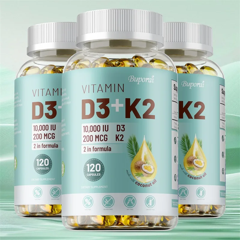 VITAMIN D3&K2 - Nerve, Muscle, Heart, Bone and Dental Health, Immune System Health VITAMIN D3&K2 - Nerve, Muscle, Heart, Bone and Dental Health, Immune System Health
