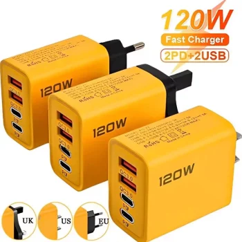 4 Ports USB C PD Charger Quick Charge 3.0 Type C USB Phone Chargers Fast Charging Adapter For iPhone 16 15 Samsung Xiaomi Huawei – AliExpress 202192403