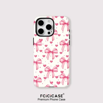 Cute Bow Knot Love Heart Phone Case For iPhone 11 12 13 14 15 Plus 16 Pro Max Charging 1 in 1 Magnetic Wireless Cover – AliExpress 202192403