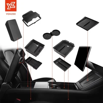 For Tesla Model 3 Y Highland Juniper 2026 Center Armrest Hidden Storage Box Cup Holder Console Organizer Box Accessories – AliExpress 34