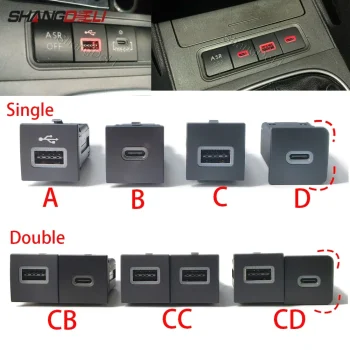 For VW Golf 6 MK6 Jetta 5 MK5 Scirocco 2006 – 2012 Car USB Charger PD Quick Charge QC3.0 Auto Phone Charging Adapter Button – AliExpress 34