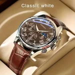 GENEVA High Quality Men’s Luxury Belt Fashion Quartz Watch Men Round Business Student Sport Waterproof Glow Clock – AliExpress 1511