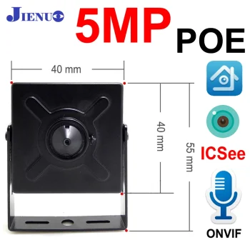 JIENUO 5MP Mini IP Camera Poe Audio Micro Cctv Security Video Surveillance IPCam Indoor Onvif HD Network Home Cam ICSee Xmeye – AliExpress 30