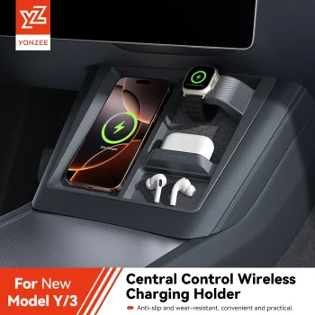 YZ For Tesla Model 3 Y Highland Juniper Wireless Charging Protective Frame Mobile Phones Headphones Watches Non-Slip Limiter – AliExpress 34