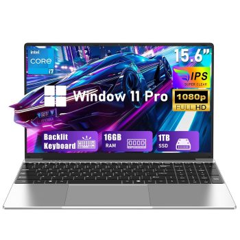 2026 Gaming Laptop,15.6″ Windows 11 Pro Laptops Computer with Office 365,16GB RAM 1TB SSD,Intel core i7(Up to 3.9GHz),Backlit Keyboard,Mini HDMI,cam|Mic,Portable Thin for Gming…