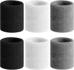 BEACE Sweatbands Sports Wristband for Men & Women – Moisture Wicking Athletic Cotton Terry Cloth Sweatband for Tennis, Basketball, Running, Gym, Working Out