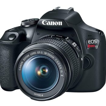 Canon EOS Rebel T7 DSLR Camera with 18-55mm Lens (Black) (Renewed)