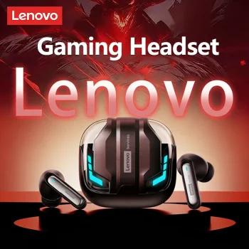 Choice Lenovo Gaming Headset Wireless Bluetooth 6.0 Earphones RGB Low Latency Waterproof Headphones Sports Headset GT103 – AliExpress 44