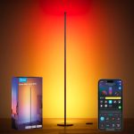 Govee RGBIC Floor Lamp Basic, 1000lm LED Corner Lamp Compatible with SmartThings, Alexa, and Matter, Modern Floor Lamp with Music Sync and 16 Million DIY Colors, Standing Lamp…