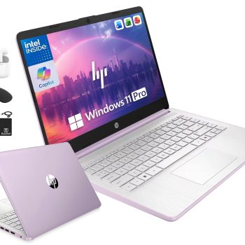 HP 14″ Laptop Computer for 2026 Student Business Productivity, MS Office & Win 11 Pro, Copilot AI, Intel 4-Core CPU, 4GB DDR5 RAM, 628GB Storage (128GB UFS+500GB Ext), Wi-Fi 6,…