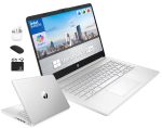 HP 14″ Laptop Computer for 2026 Student Business Productivity, MS Office & Win 11 Pro, Copilot AI, Intel 4-Core CPU, 4GB DDR5 RAM, 628GB Storage (128GB UFS+500GB Ext), Wi-Fi 6,…