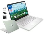 HP 14″ Laptop Computer for 2026 Student Business Productivity, MS Office & Win 11 Pro, Copilot AI, Intel 4-Core CPU, 4GB DDR5 RAM, 628GB Storage (128GB UFS+500GB Ext), Wi-Fi 6,…