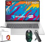 HP 17 Touchscreen Laptop, AMD Ryzen 5 7430U, (Beats i7 1355U), 24 GB RAM 1 TB SSD, 17.3 inch HD+ Anti Glare Display, Radeon Graphics, Wi-Fi 6, Bluetooth 5.4, Windows 11 Pro,…