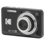 Kodak PIXPRO FZ55-BK 16MP CMOS Sensor Digital Camera 5X Optical Zoom 28mm Wide Angle 1080P Full HD Video 2.7″ LCD Vlogging Camera (Black)
