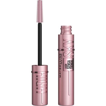 Maybelline Lash Sensational Sky High Washable Mascara Makeup, Volumizing, Lengthening, Defining, Curling, Multiplying, Buildable Formula, Blackest Black, 1 Count