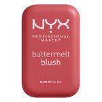 NYX Professional Makeup Buttermelt Blush- Face Makeup BUTTERMELT BLUSH 12H WEAR HIGH PIGMENT POWDER BLUSH, BUTTA THAN CORAL, BUTTA THAN CORAL, 0.17 oz