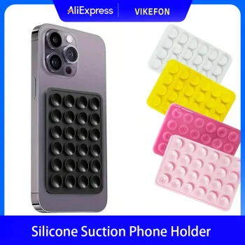 Silicone Suction Phone Holder Mat Multifunctional Suction Cup Wall Stand Square Anti-Slip Single-Sided Case Mount Back Sticker – AliExpress 202192403