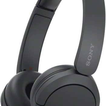Sony WH-CH520 Wireless Headphones Bluetooth On-Ear Headset with Microphone and up to 50 Hours Battery Life with Quick Charging, Black