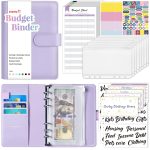 Sooez Budget Binder with Money Saving Challenge, Money Saving Binder with Cash Envelopes, Expense Sheets, Challenge Tracker & Category Labels, Envelope Savings Challenges Book…