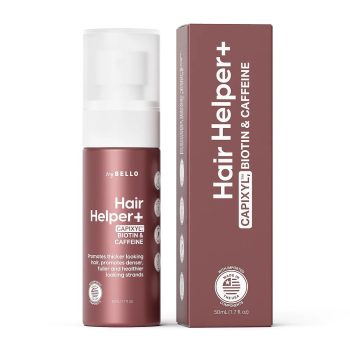 Trybello Hair Helper Plus Spray | Hair Growth Serum, powered by Capixyl | DHT Blocker With Peptides, Biotin, Castor Oil, Caffeine & Rice Water | Vegan Treatment for Thicker,…
