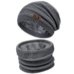 ZOORON Slouchy Beanies Hats for Men Women Cable Knit Winter Hats Chunky Beanie Skull Warm Cap