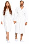 BIOLINEN 100% Cotton Terry Shawl Collar Bathrobe with Slippers BIOLINEN 100% Cotton Terry Shawl Collar Bathrobe with Slippers