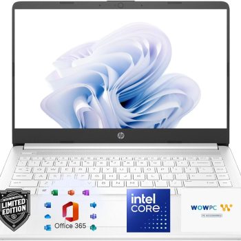 HP Everyday Laptop • 2026 Edition • 8GB RAM – 256GB SSD • Microsoft Office 365 Included • Thin & Portable • Fast Charge and 12hrs Battery • Windows 11 | w/o Mouse
