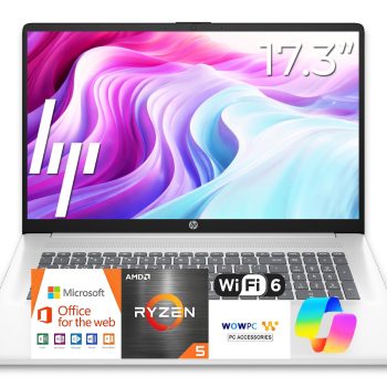 HP Latest 17.3 Inch Business Laptop Computer &bull; 2026 Edition &bull; AMD Ryzen 5 CPU &bull; 16GB RAM &bull; 512GB SSD &bull; 17.3&Prime; FHD Display &bull; Long Battery Life &bull; Windows 11 with Office 365 for The&hellip;