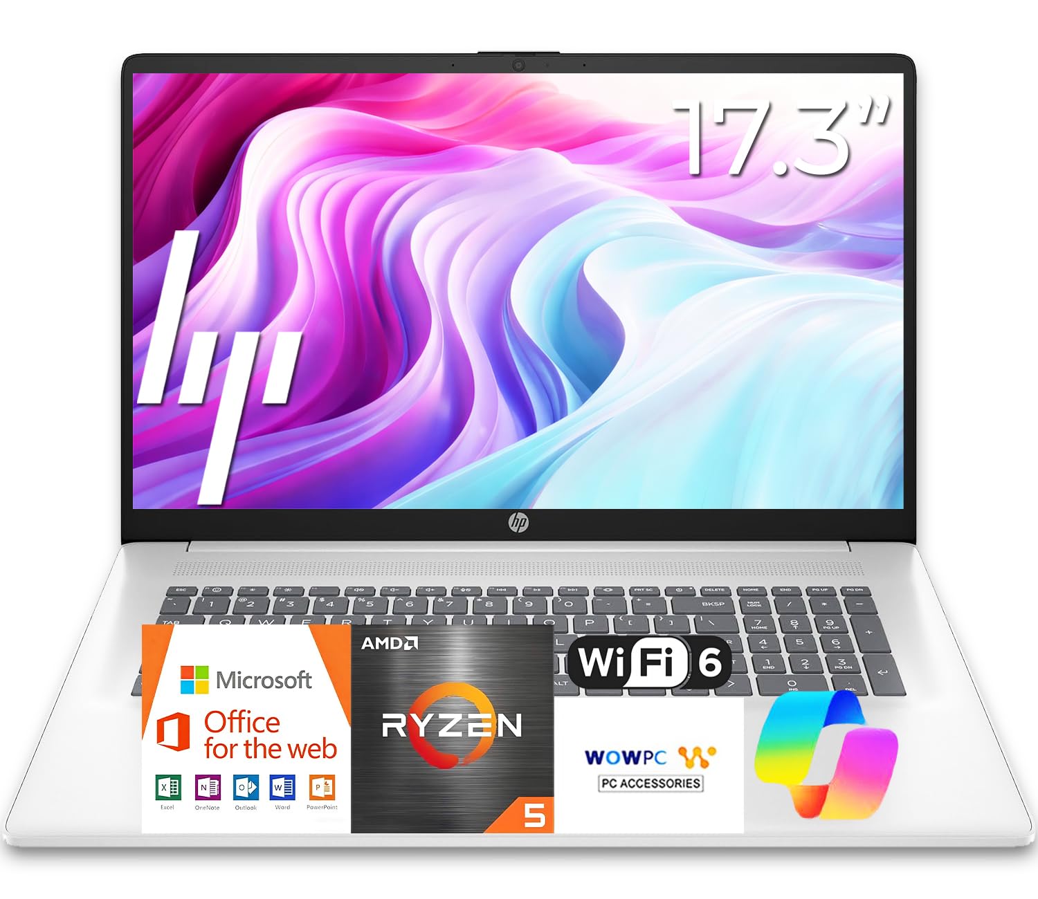 HP Latest 17.3 Inch Business Laptop Computer • 2026 Edition • AMD Ryzen 5 CPU • 16GB RAM • 512GB SSD • 17.3" FHD Display • Long Battery Life • Windows 11 with Office 365 for The... HP Latest 17.3 Inch Business Laptop Computer • 2026 Edition • AMD Ryzen 5 CPU • 16GB RAM • 512GB SSD • 17.3" FHD Display • Long Battery Life • Windows 11 with Office 365 for The...