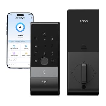 Tapo Smart Door Lock Wi-Fi Deadbolt, Palm & Fingerprint Recognition, Keyless Entry, in-App Monitoring with Scheduled Access, 1-Year Rechargeable Battery, Auto-Lock, IP65, Fits&hellip;