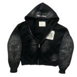 Vhitler Y2k Grunge Zip Up Hoodie Women Men Oversized Emo Goth 2000s Graphic Hoodie Streetwear Jacket Fall Baggy Sweatshirts