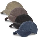 Washed Cotton Vintage Baseball Cap Sun Hats Men Women Smile Baseball Cap Adjustable Dad Golf Hat