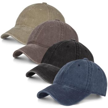 Washed Cotton Vintage Baseball Cap Sun Hats Men Women Smile Baseball Cap Adjustable Dad Golf Hat