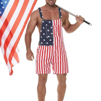 Yuanbang Unisex Printed Overalls Shorts Romper Festival Jumpsuits Work Bibs Coveralls Gifts for Men and Women