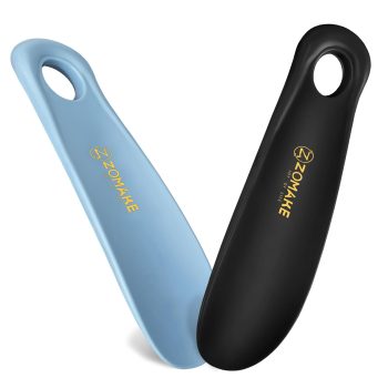 ZOMAKE Plastic Shoe Horn for Kids Men Women,Travel Small ShoeHorn Size,Portable Shoe Spoon Boot Horn Helper 7.3″