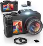 5K-Digital-Cameras for Photography: 2026 Upgrade 80MP 3.5″+2″ Dual Screen for Self-Framing 18X Zoom Autofocus Vlogging Camera for YouTube/Content Creators/Beginners/Travel, 32GB… 5K-Digital-Cameras for Photography: 2026 Upgrade 80MP 3.5″+2″ Dual Screen for Self-Framing 18X Zoom Autofocus Vlogging Camera for YouTube/Content Creators/Beginners/Travel, 32GB…