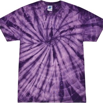 Colortone Spider Tie Dye T-Shirts for Men and Women – Unisex Short Sleeve Tie-Dye T Shirts for Adults