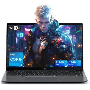 Laptop with Windows 11,15.6 inch Laptop Computer with Intel 12-Core i5 Processor (Up to 4.5GHZ),16GB RAM 512GB SSD,WiFi 6, Webcam,Intel Iris Xe Graphics,High Performance Laptops…