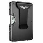 Lenvoten Upgraded Hinged Minimalist Wallet for Men | Slim Metal RFID Blocking Wallet | Credit Card Holder & Money Clip Holds 20 Cards | Premium Scratch-Resistant Finish | Ideal…