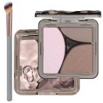 Matte Contour Highlighter Makeup Palette Grey Brown C02 Cool Moon | Cool Toned Skin Contour 3-Color Buildable Natural Sculpting Face Powder Blendable Shading