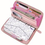Three Way Cut Cash Envelope Wallet Pink All in One Budget System RFID Blocking with 12x Tabbed Envelopes 12x Monthly Budget Cards 1x Yearly Budget Planner Sheet Complete Money…